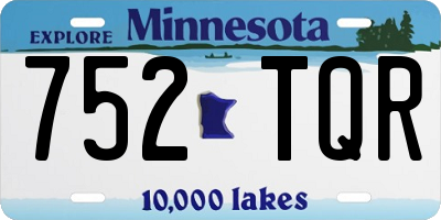 MN license plate 752TQR