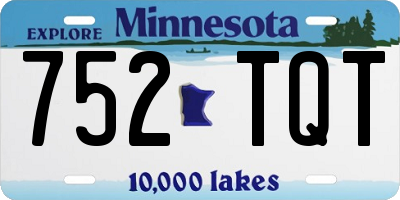 MN license plate 752TQT