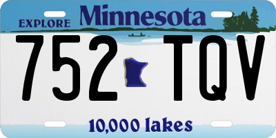 MN license plate 752TQV