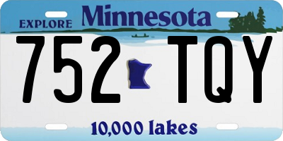 MN license plate 752TQY