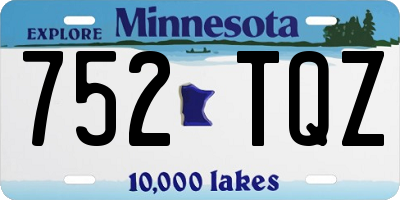 MN license plate 752TQZ