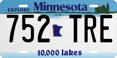MN license plate 752TRE