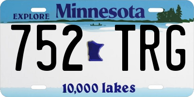 MN license plate 752TRG