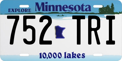 MN license plate 752TRI