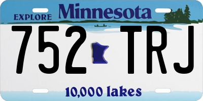 MN license plate 752TRJ