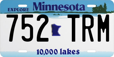 MN license plate 752TRM
