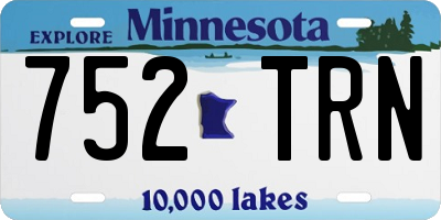 MN license plate 752TRN