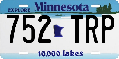 MN license plate 752TRP