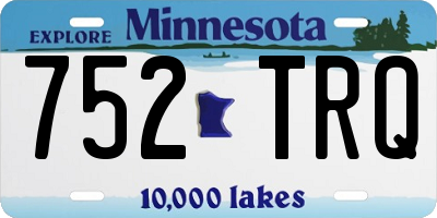 MN license plate 752TRQ