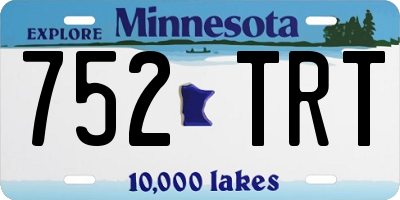 MN license plate 752TRT