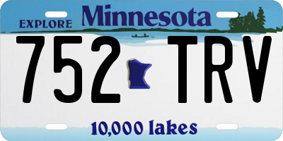 MN license plate 752TRV