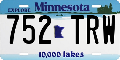 MN license plate 752TRW