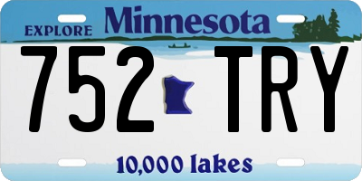 MN license plate 752TRY