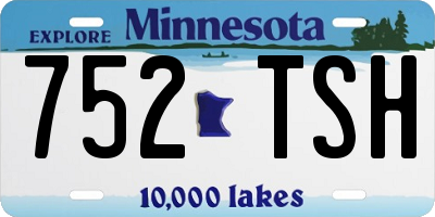 MN license plate 752TSH