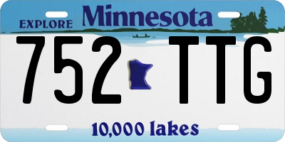 MN license plate 752TTG