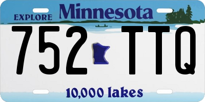 MN license plate 752TTQ
