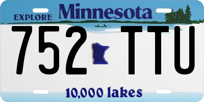 MN license plate 752TTU