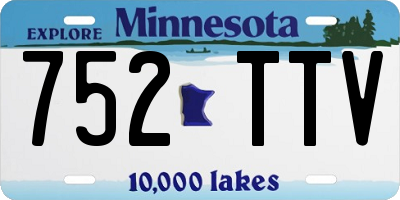 MN license plate 752TTV