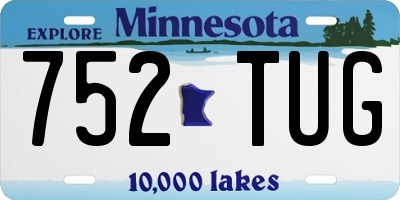 MN license plate 752TUG
