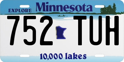 MN license plate 752TUH