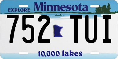 MN license plate 752TUI