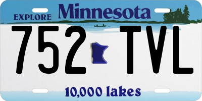 MN license plate 752TVL