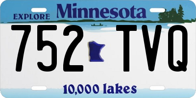 MN license plate 752TVQ