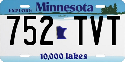 MN license plate 752TVT