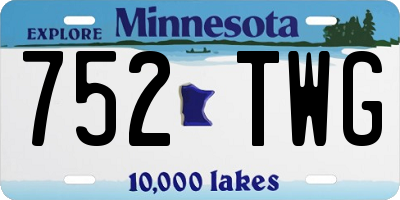 MN license plate 752TWG