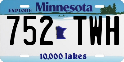 MN license plate 752TWH