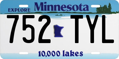 MN license plate 752TYL