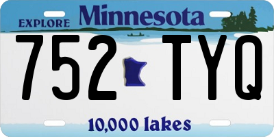 MN license plate 752TYQ