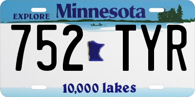 MN license plate 752TYR