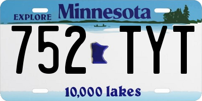 MN license plate 752TYT