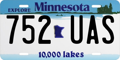 MN license plate 752UAS
