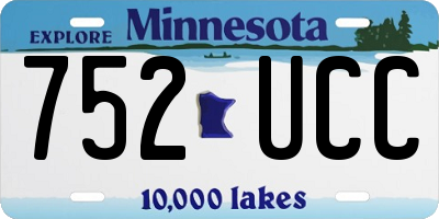 MN license plate 752UCC