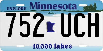 MN license plate 752UCH