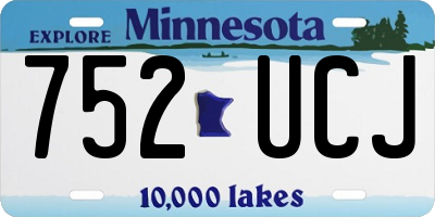 MN license plate 752UCJ