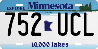 MN license plate 752UCL