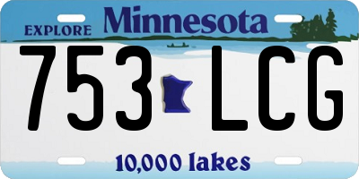 MN license plate 753LCG