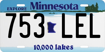 MN license plate 753LEL