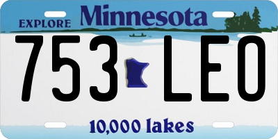 MN license plate 753LEO