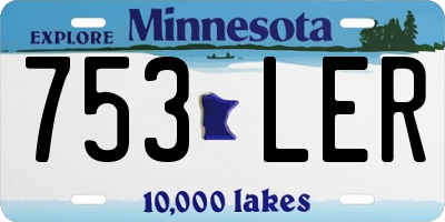 MN license plate 753LER