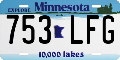 MN license plate 753LFG