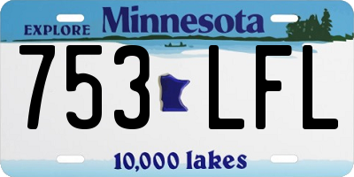 MN license plate 753LFL
