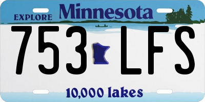 MN license plate 753LFS