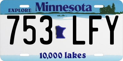 MN license plate 753LFY