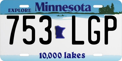 MN license plate 753LGP