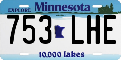 MN license plate 753LHE