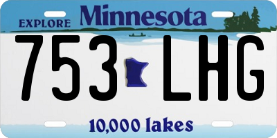 MN license plate 753LHG
